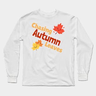 Chasing Autumn Leaves Long Sleeve T-Shirt